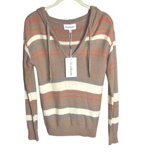 Heartloom Renee Striped Hooded Sweater Sz XS NWT